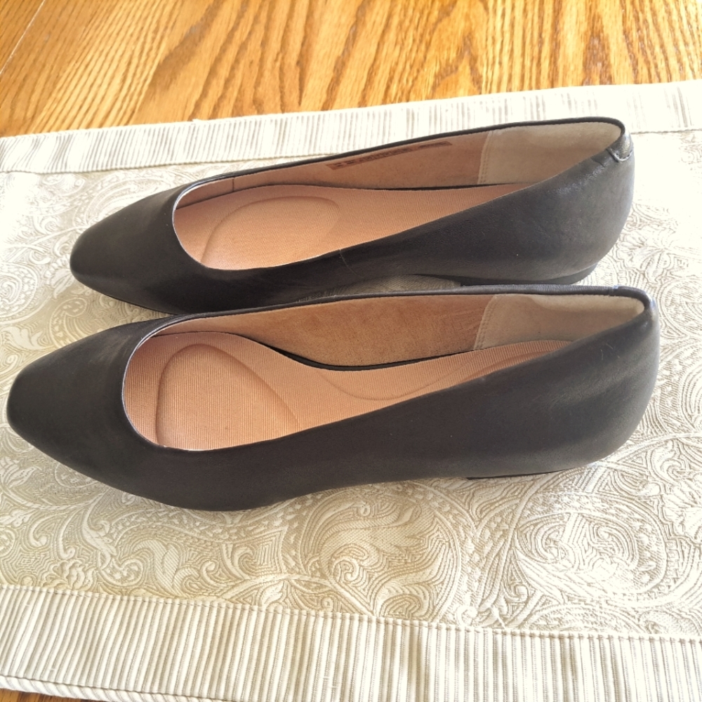 NEW Rockport Total Motion Laylani Plain Ballet Black Flat 9.5